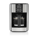 12-Cup Programmable Coffee Maker Black/Stainless Steel N598237