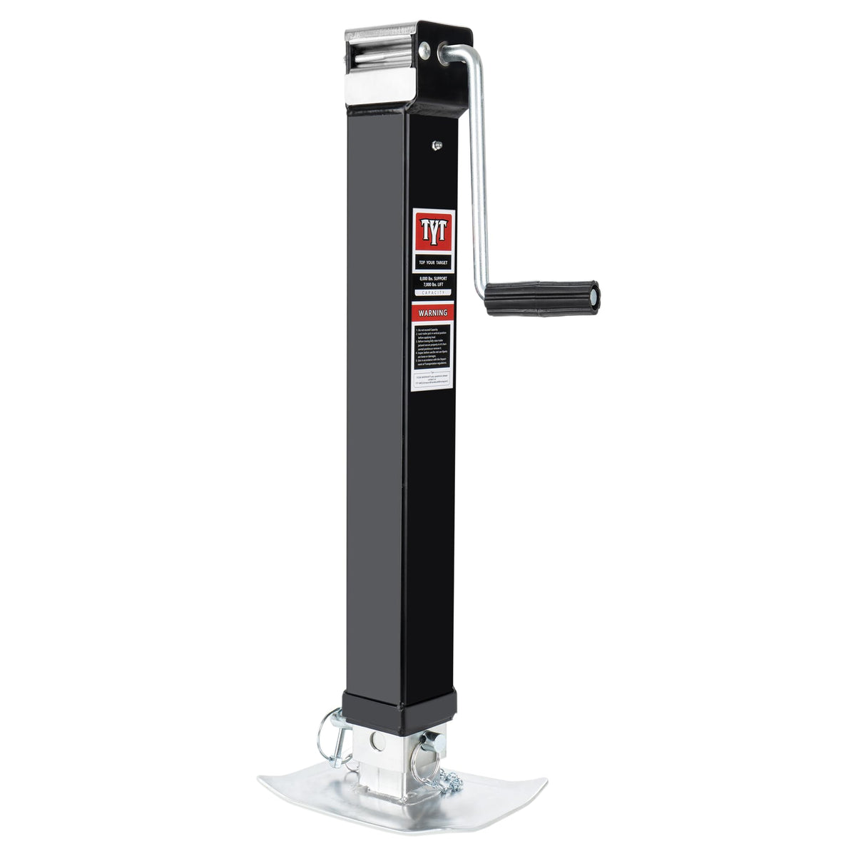 8000lbs 15 Inches Lift Square Trailer Jack with Drop Leg Q469