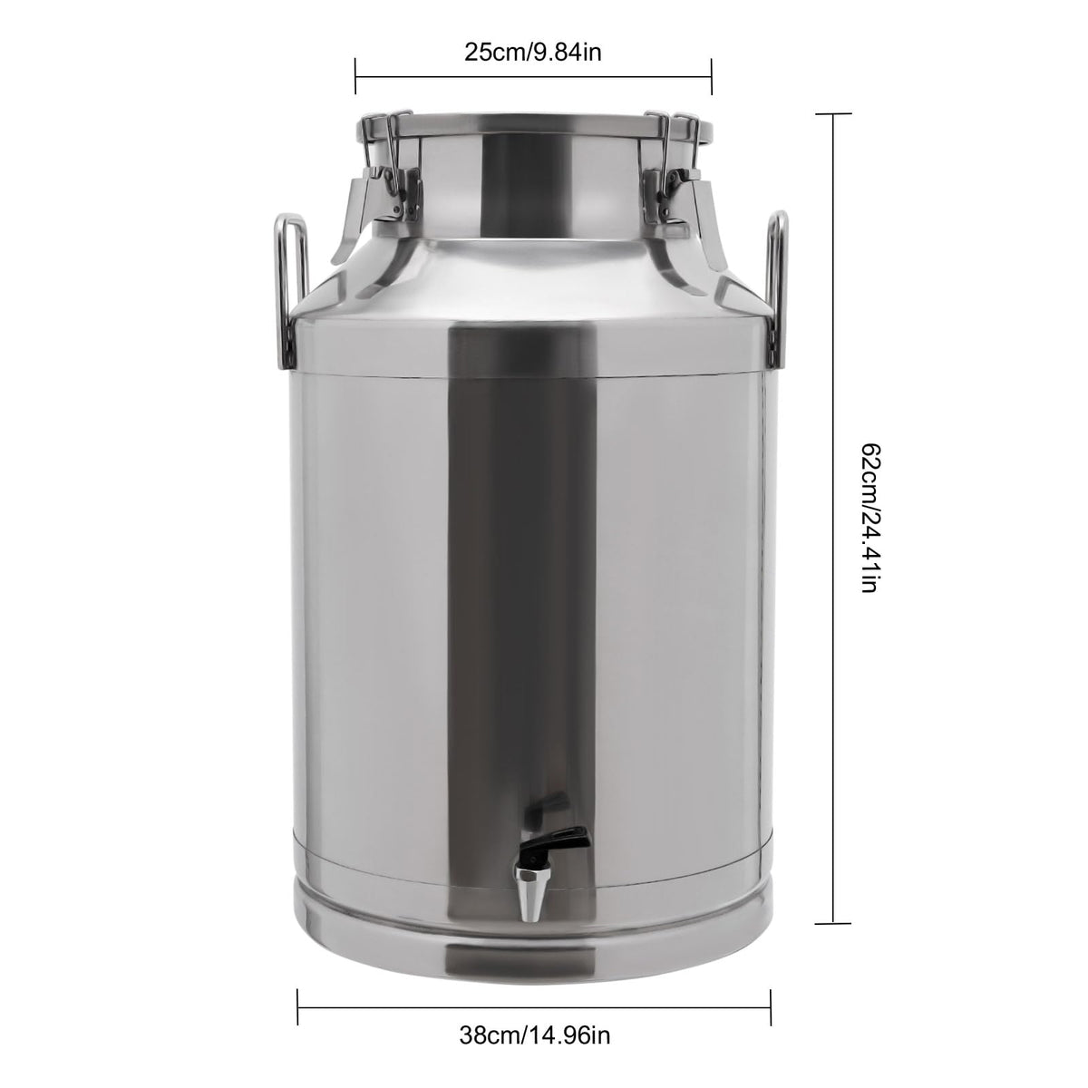 60L Milk Can with Faucet and Lid V44966