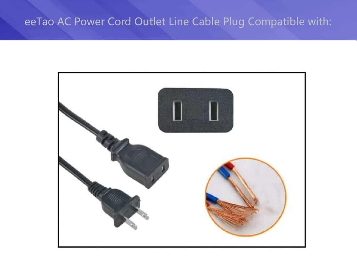 6 Feet AC Power Charging Cord Charger Cable T939936
