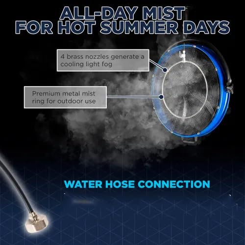20 Inch 3-Speed Metal Misting Fan Y23348