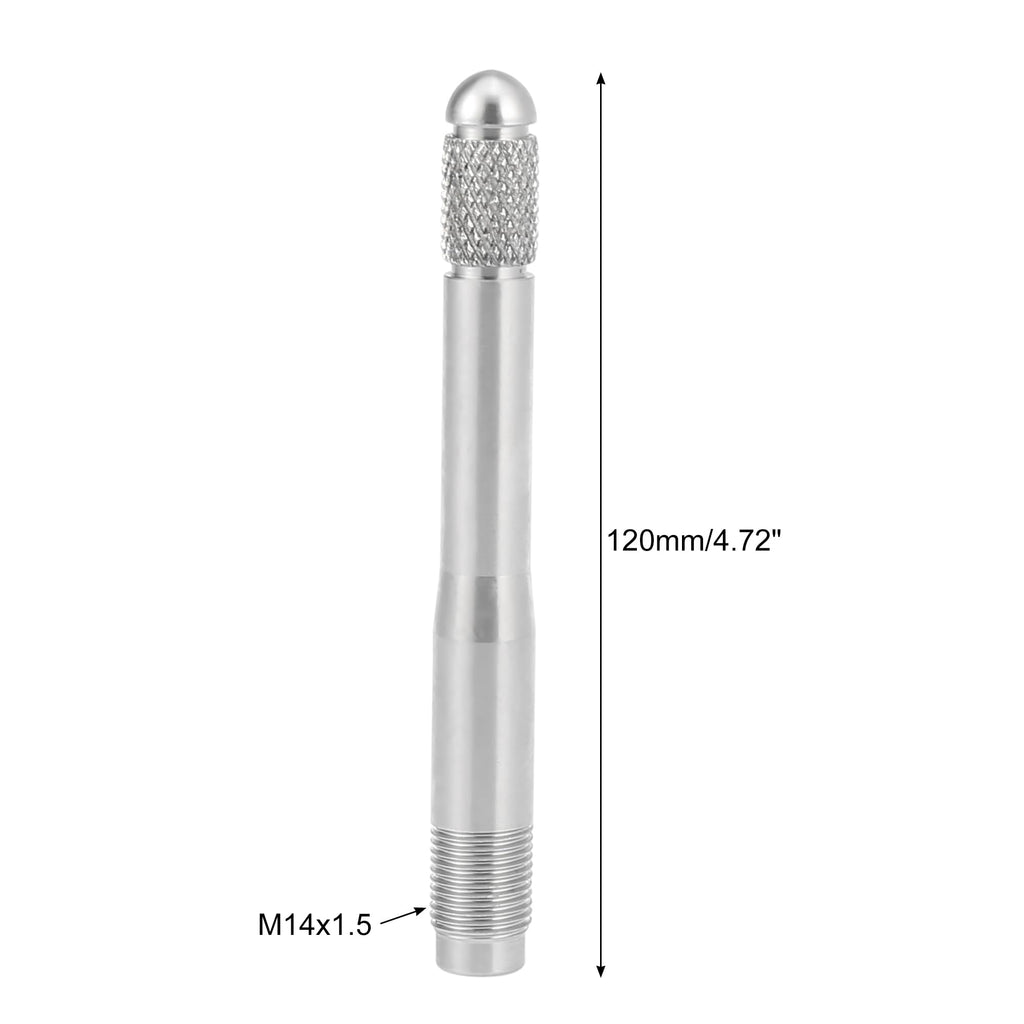 Silver Tone M14x1.25 Wheel Alignment Pin Stainless Steel L8940
