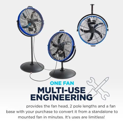 20 Inch 3-Speed Metal Misting Fan Y23348