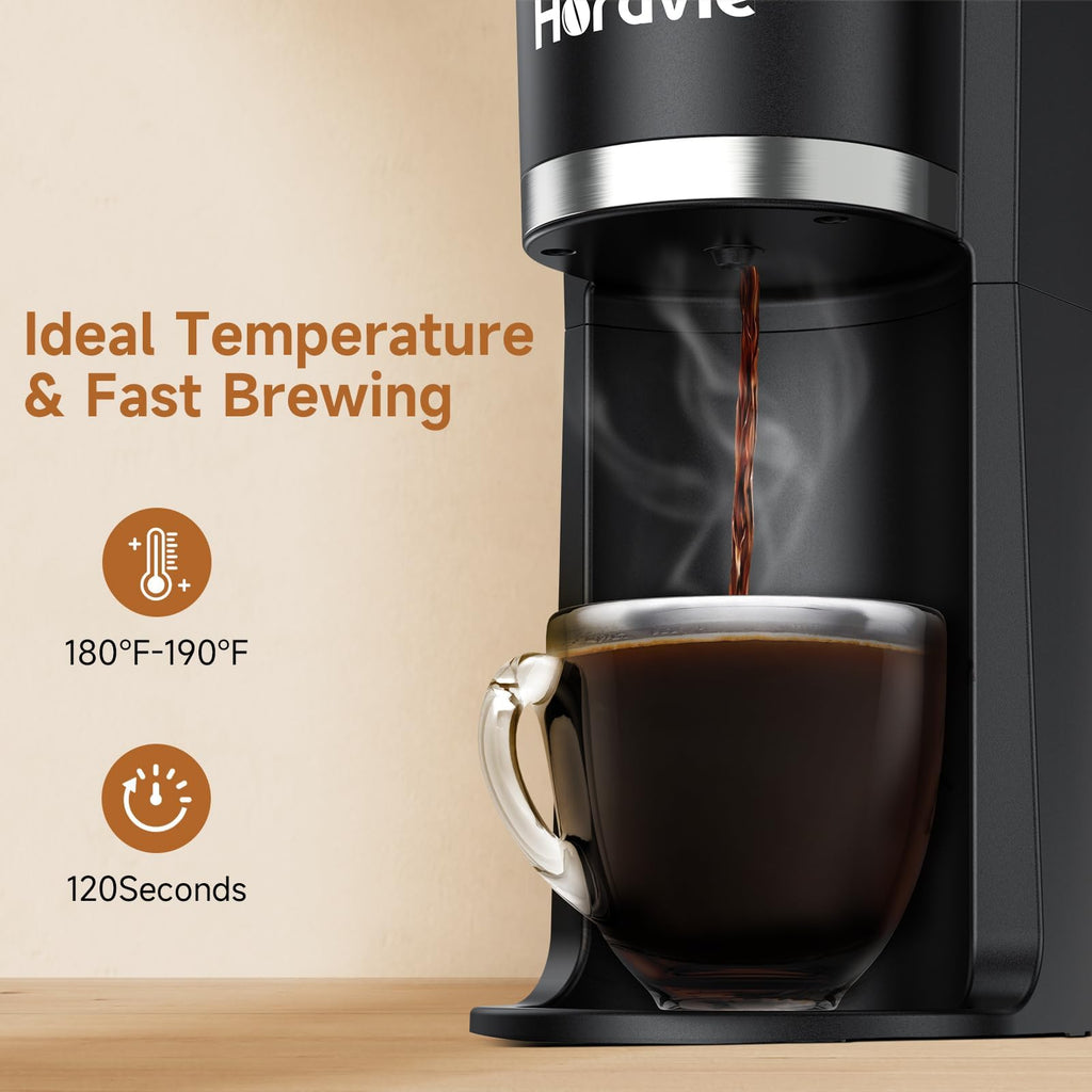 Single Serve Coffee Maker for K-Cup & Grounds H247