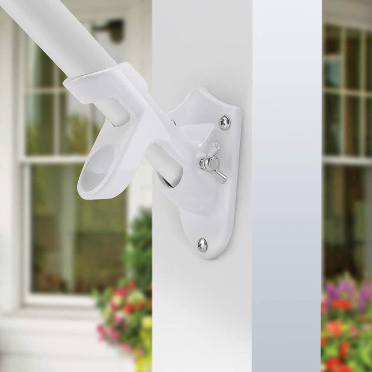 Heavy Duty Flag Pole Holder Wall Mounting Bracket 1" E973