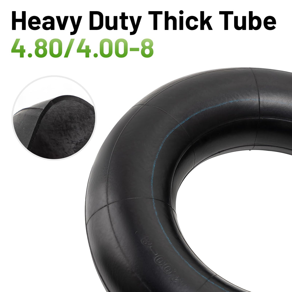 4.80/4.00-8 Replacement Tire Inner Tube with TR87 Angled Valve Pack of 2 U584