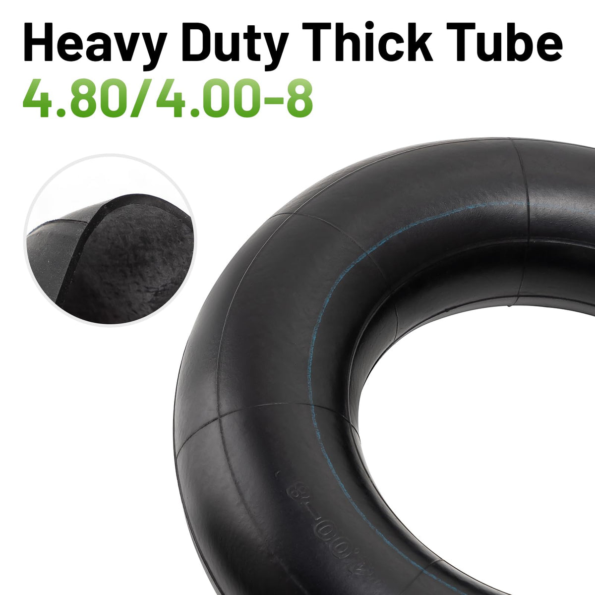 4.80/4.00-8 Replacement Tire Inner Tube with TR87 Angled Valve Pack of 2 U584