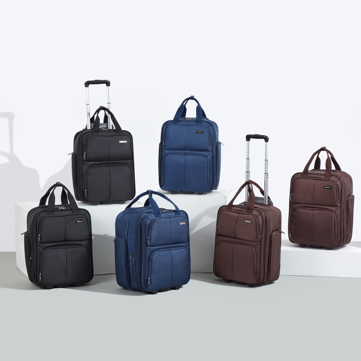 16 Inch Underseat Carry On Luggage with 2 Wheels Q556