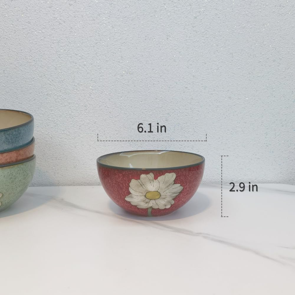 28oz Ceramic Bowl Set of 4 G49101