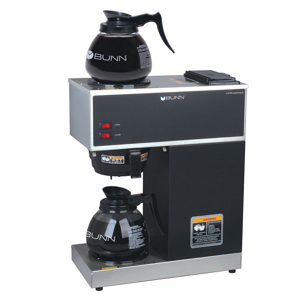 12-Cup Commercial Coffee Brewer with Glass Decanters Q6163