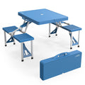 4 Ft Folding Picnic Table Set with 4 Seats W5378