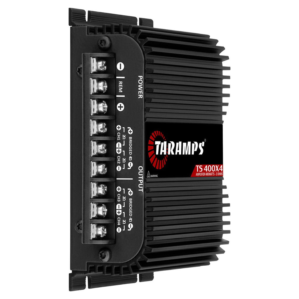 Black 2 Ohms 400W RMS 4-Channel Car Audio Amplifier P874