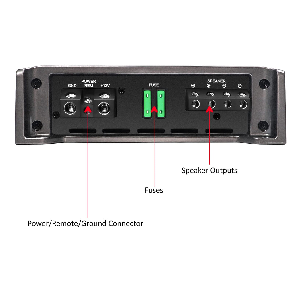 1320 Watts Class-D Car Audio Mono-Block Subwoofer Amplifier L164