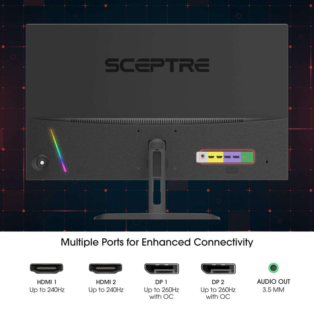 Curved 32-Inch 1080p 240Hz 1ms Gaming Monitor Y490