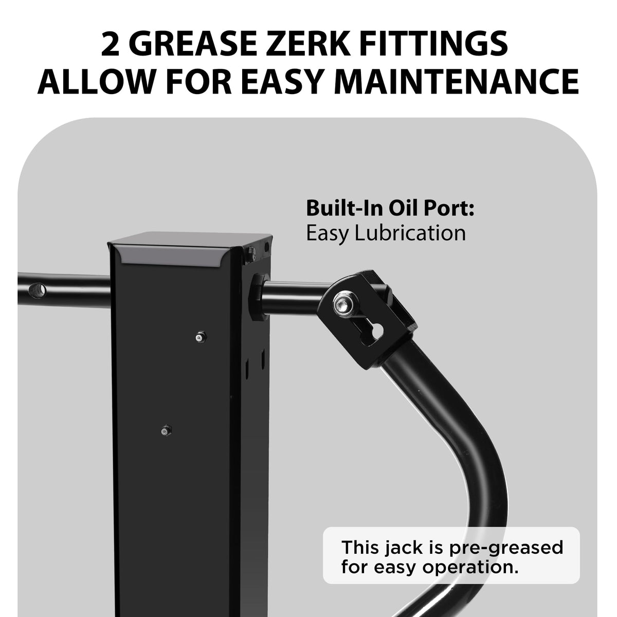 12000lbs Capacity Heavy-Duty Trailer Jack L672055