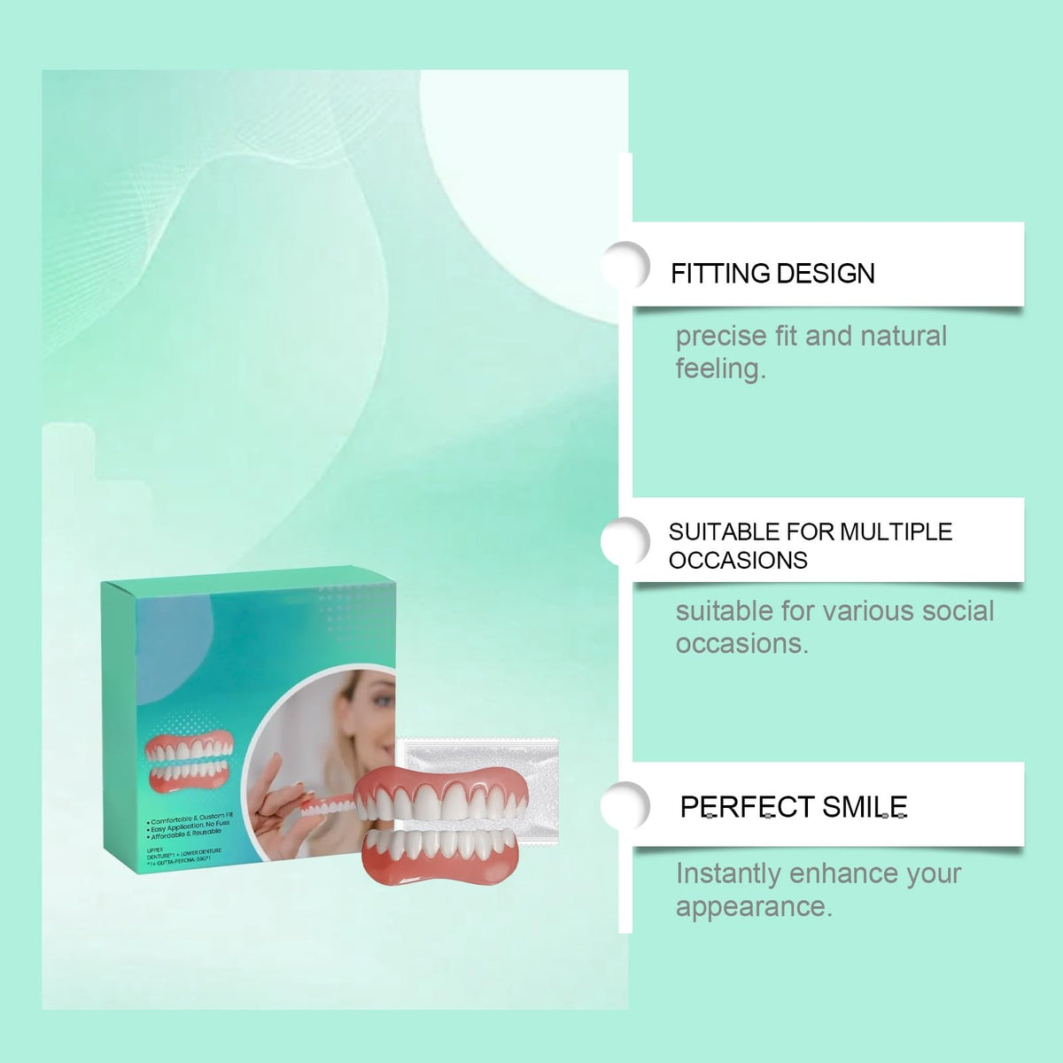 Silicone Veneers Upper & Lower Set O4730