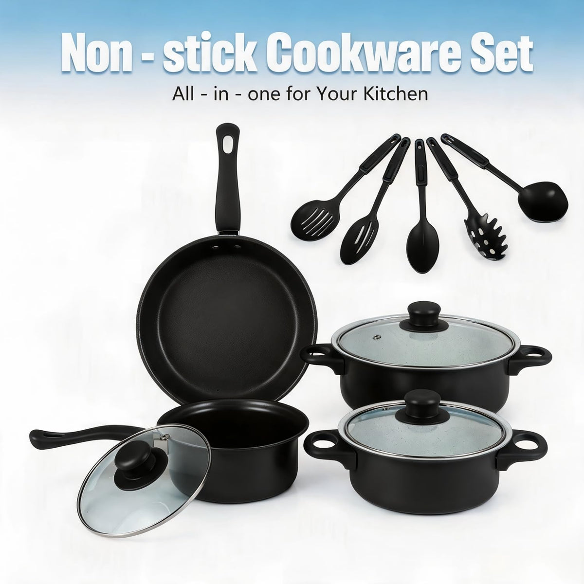 12 Piece Non Stick Cookware Set U250166