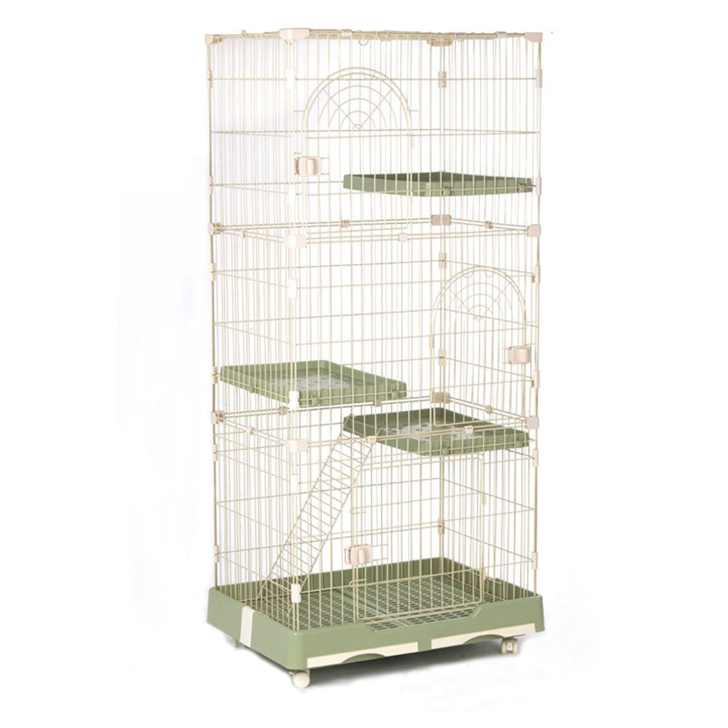 Foldable 4 Tier Detachable Cat Cage with Hammock V3238