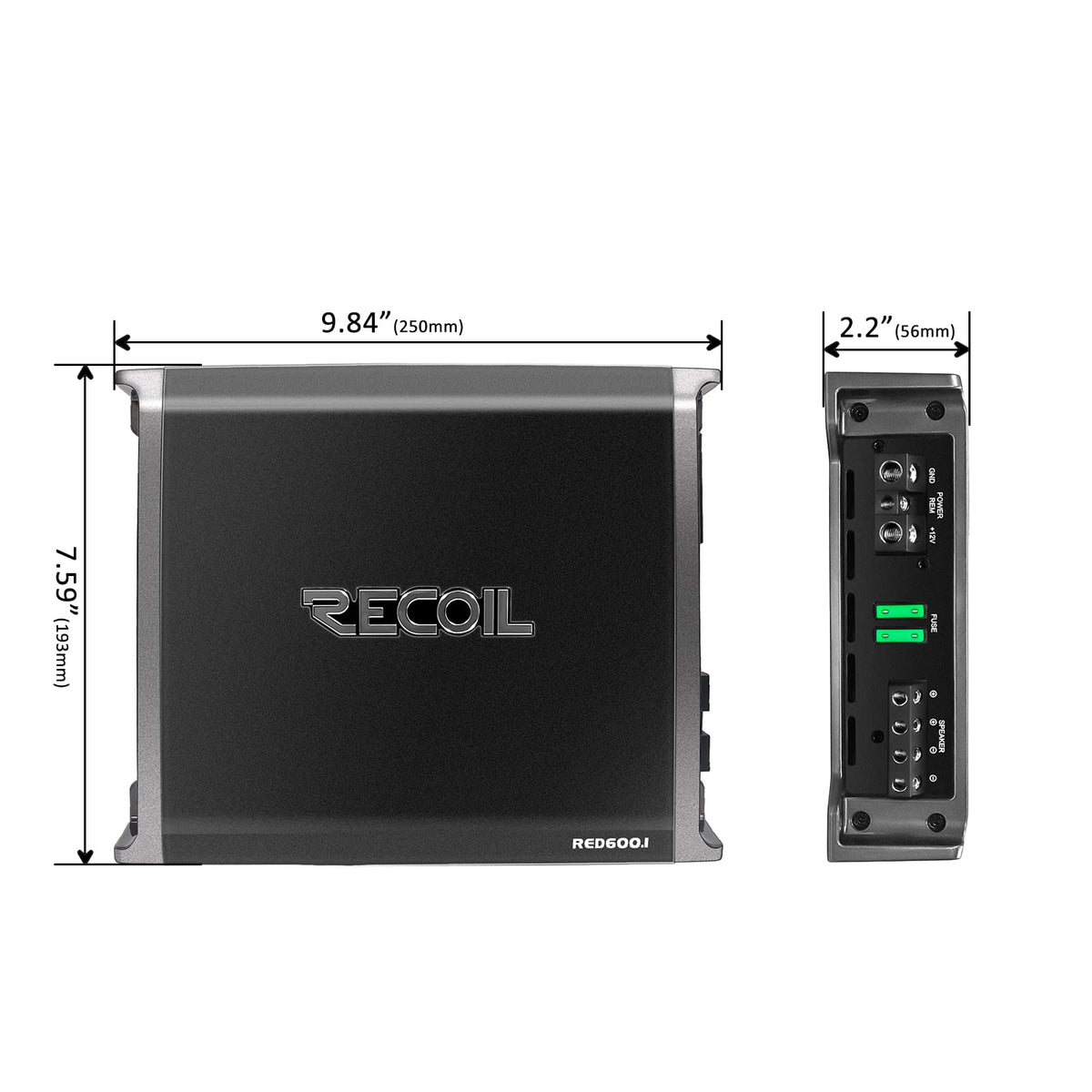 1320 Watts Class-D Car Audio Mono-Block Subwoofer Amplifier L164