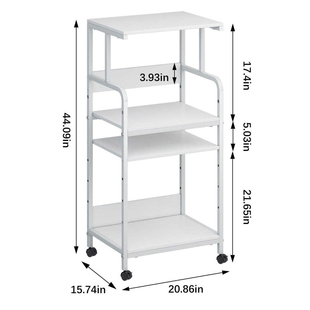 4-Tier Printer Stand with Storage Shelf V602148