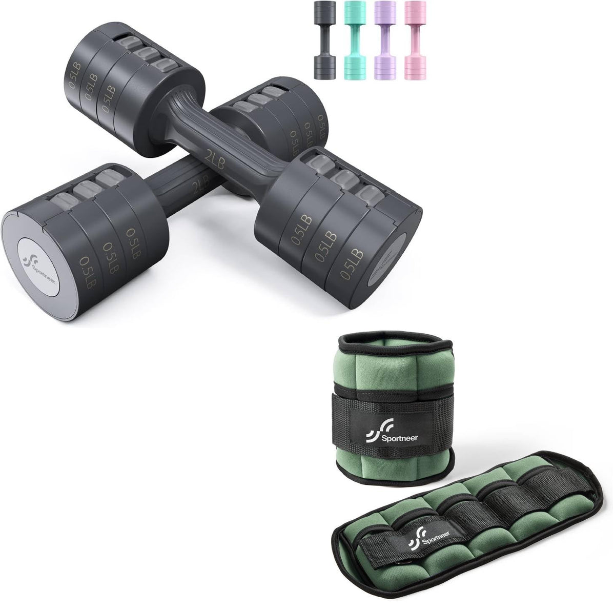 Adjustable Dumbbells Hand Weights Set G6614