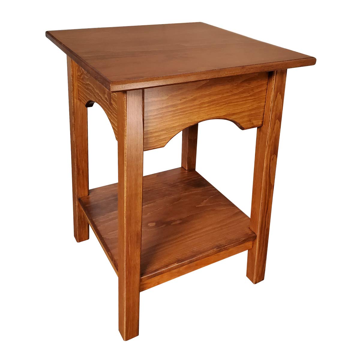 Wooden 2 Tier Square End Table L968