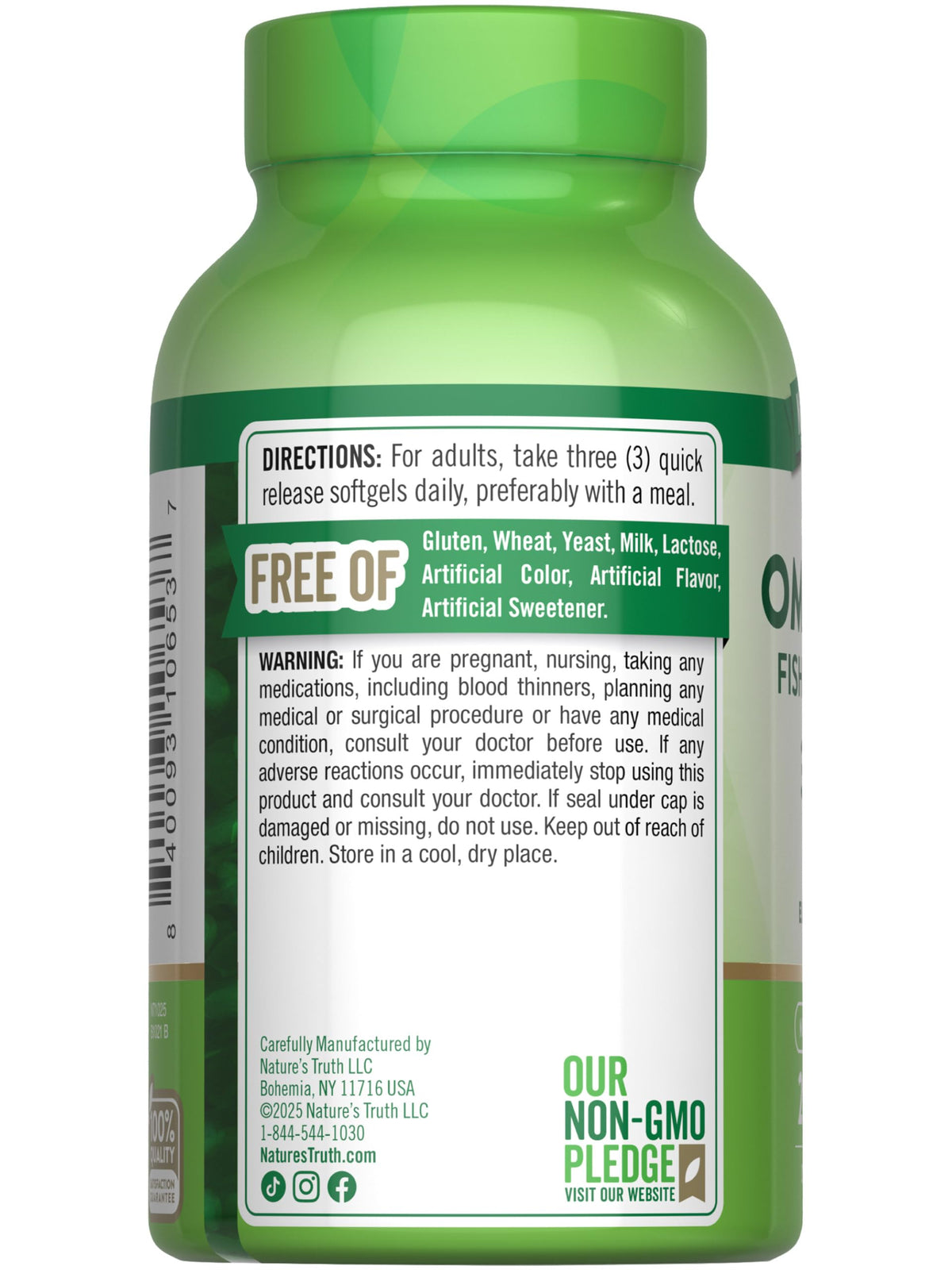 Omega 3 6 9 3600mg 200 Softgels E3163