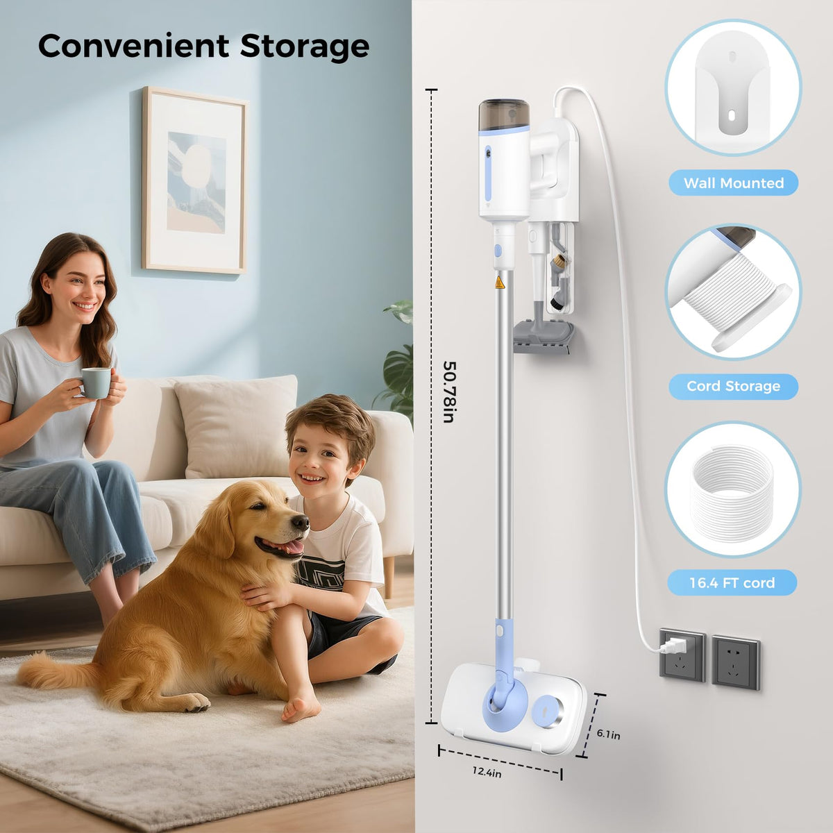 10 in 1 Detachable Handheld Steam Mop Q312901