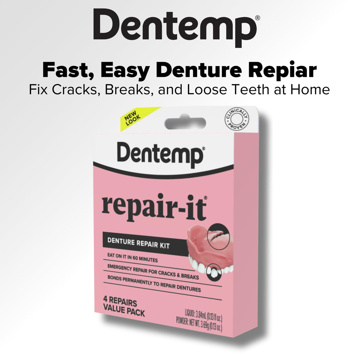 Denture Repair Kit 1 Pack 4 Count R742642