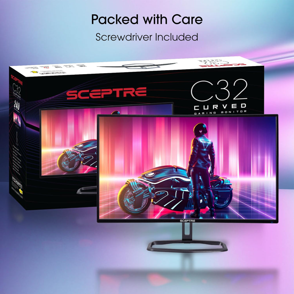 Curved 32-Inch 1080p 240Hz 1ms Gaming Monitor Y490