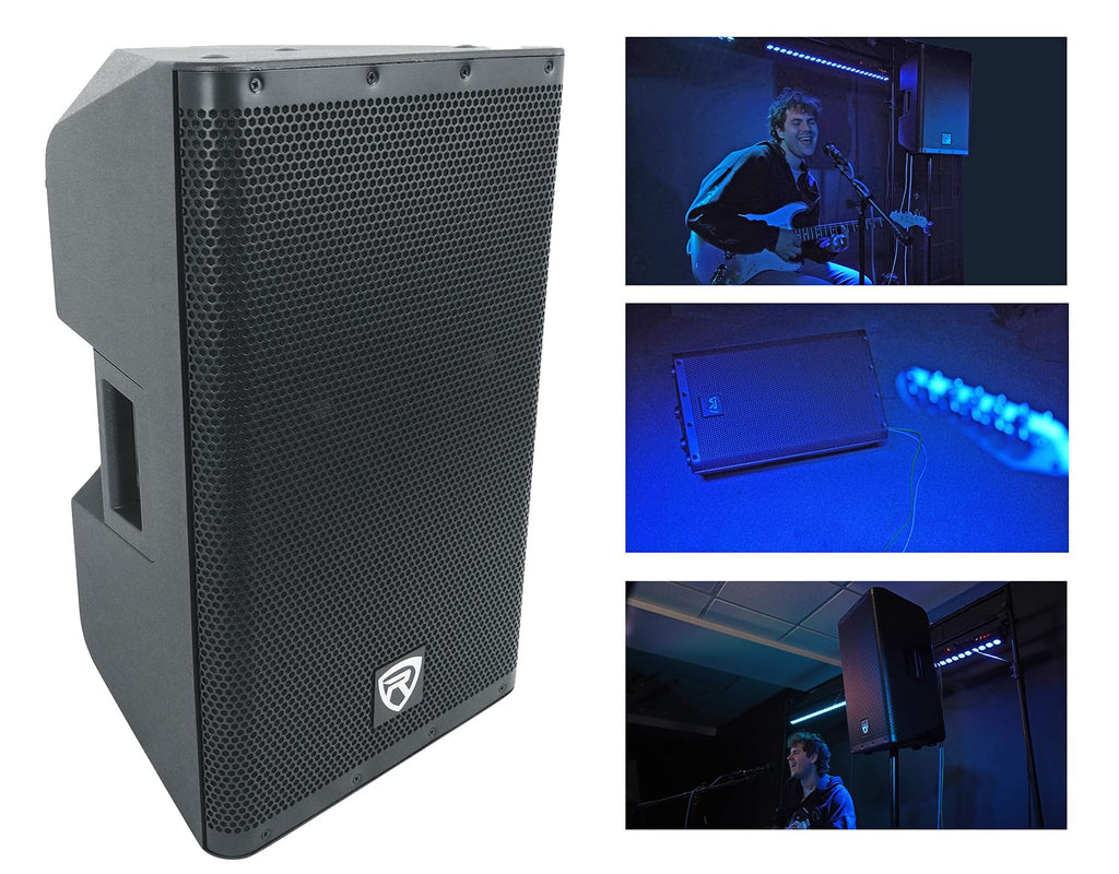 12" Powered DJ PA Speaker Pair with Stands G345