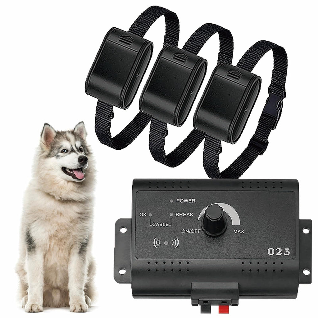 Electric Dog Fence, In-Ground Pet Containment System, Waterproof Training Collar I534293
