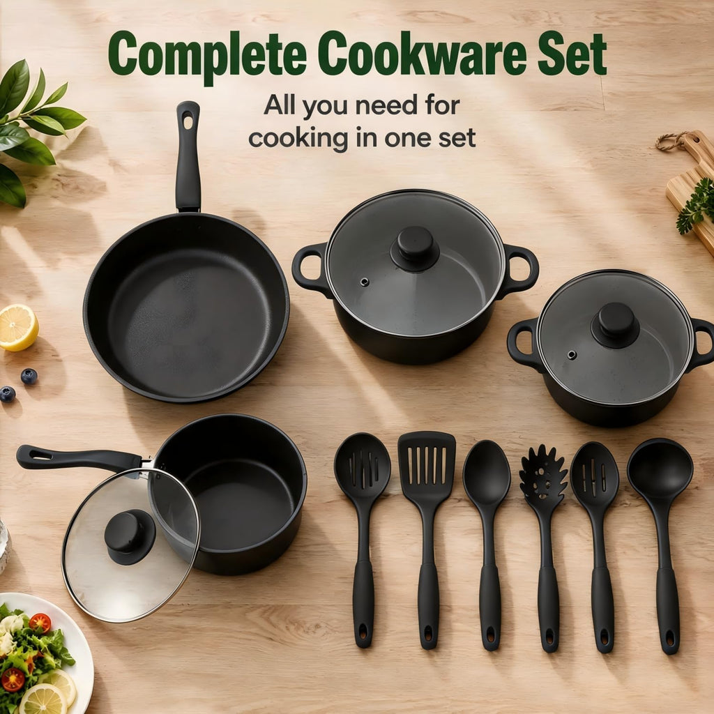 12 Piece Non Stick Cookware Set U250166
