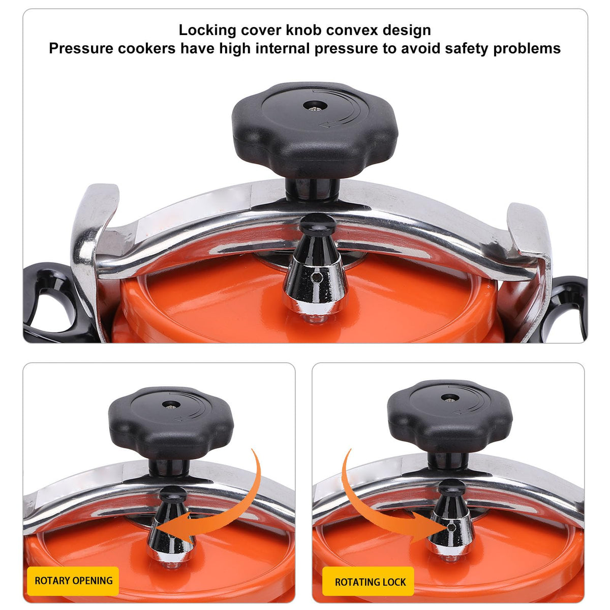 Aluminum Alloy Pressure Cooker with Double Bottom 2L O3115