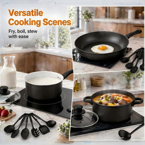 12 Piece Non Stick Cookware Set U250166