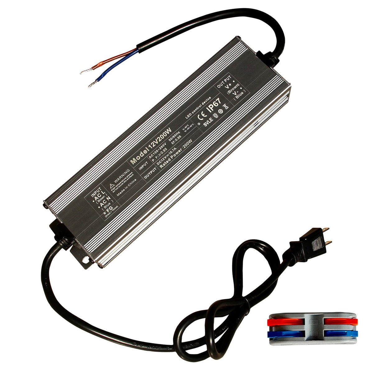 12V 200W IP67 Waterproof LED Transformer B744