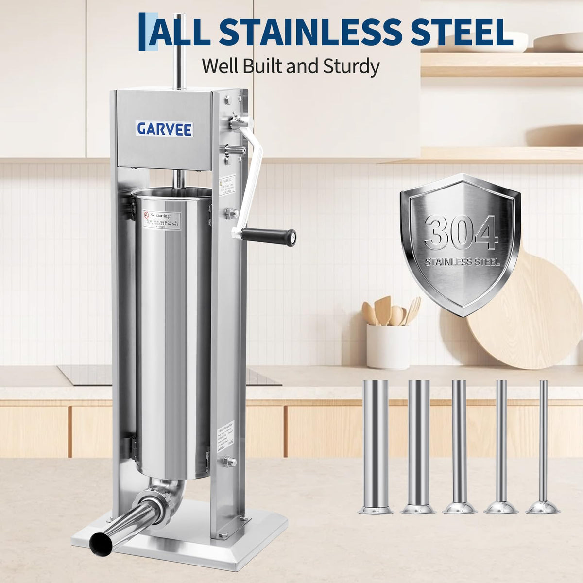 7L Stainless Steel Manual Sausage Stuffer E947