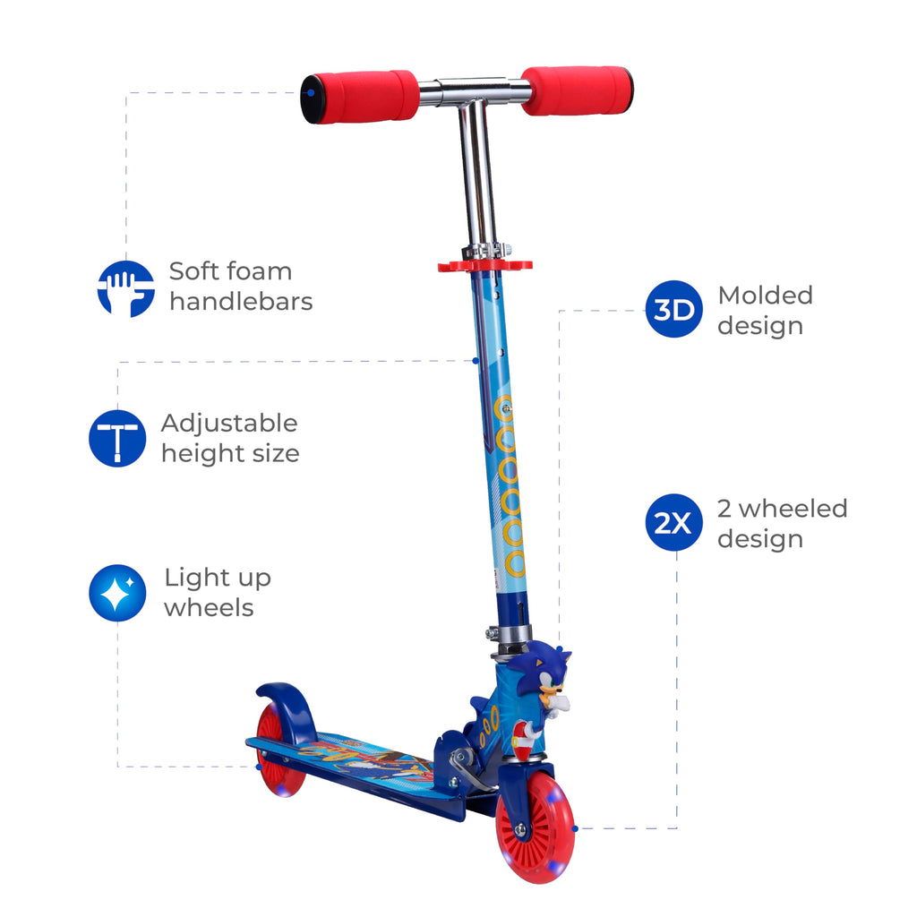 2 Wheel Foldable Kids Kick Scooter with LED Wheels P14453