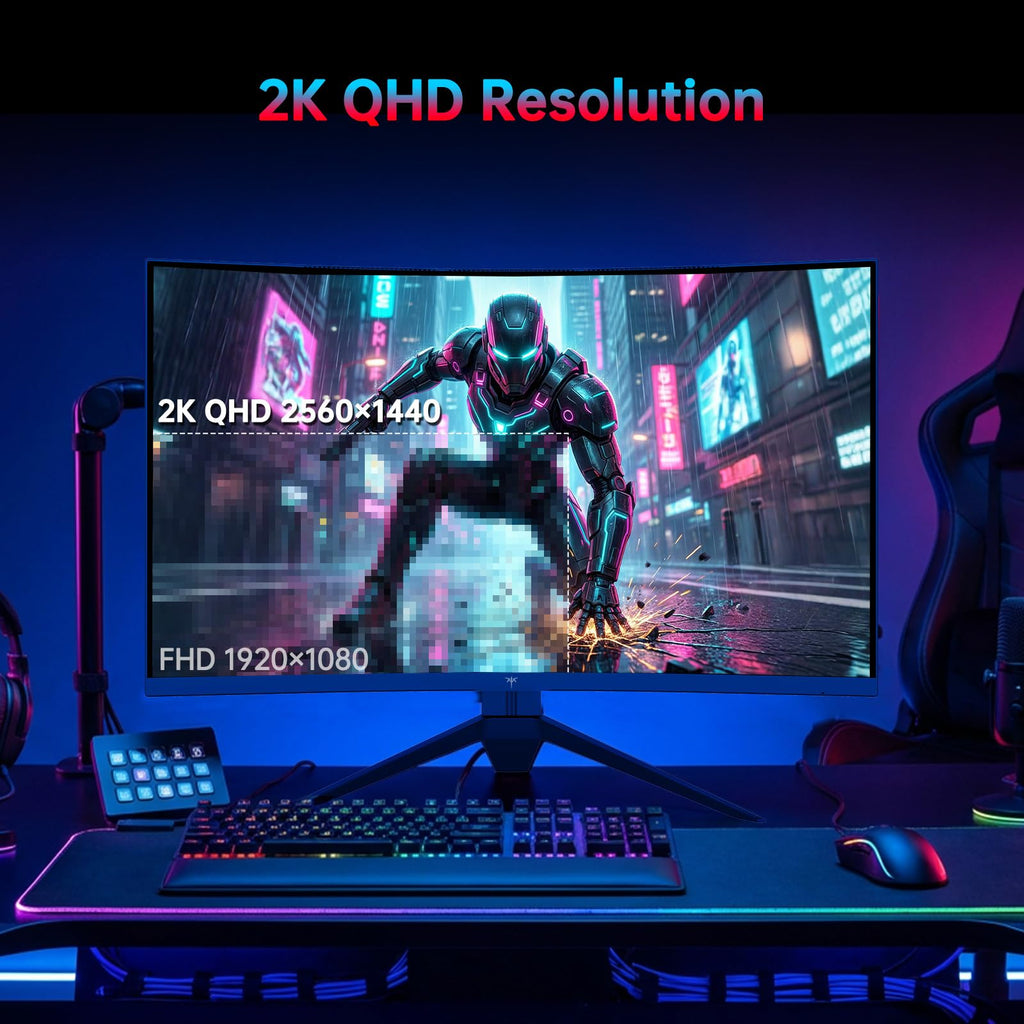 27 Inch 240Hz Curved 2K QHD Gaming Monitor R977652