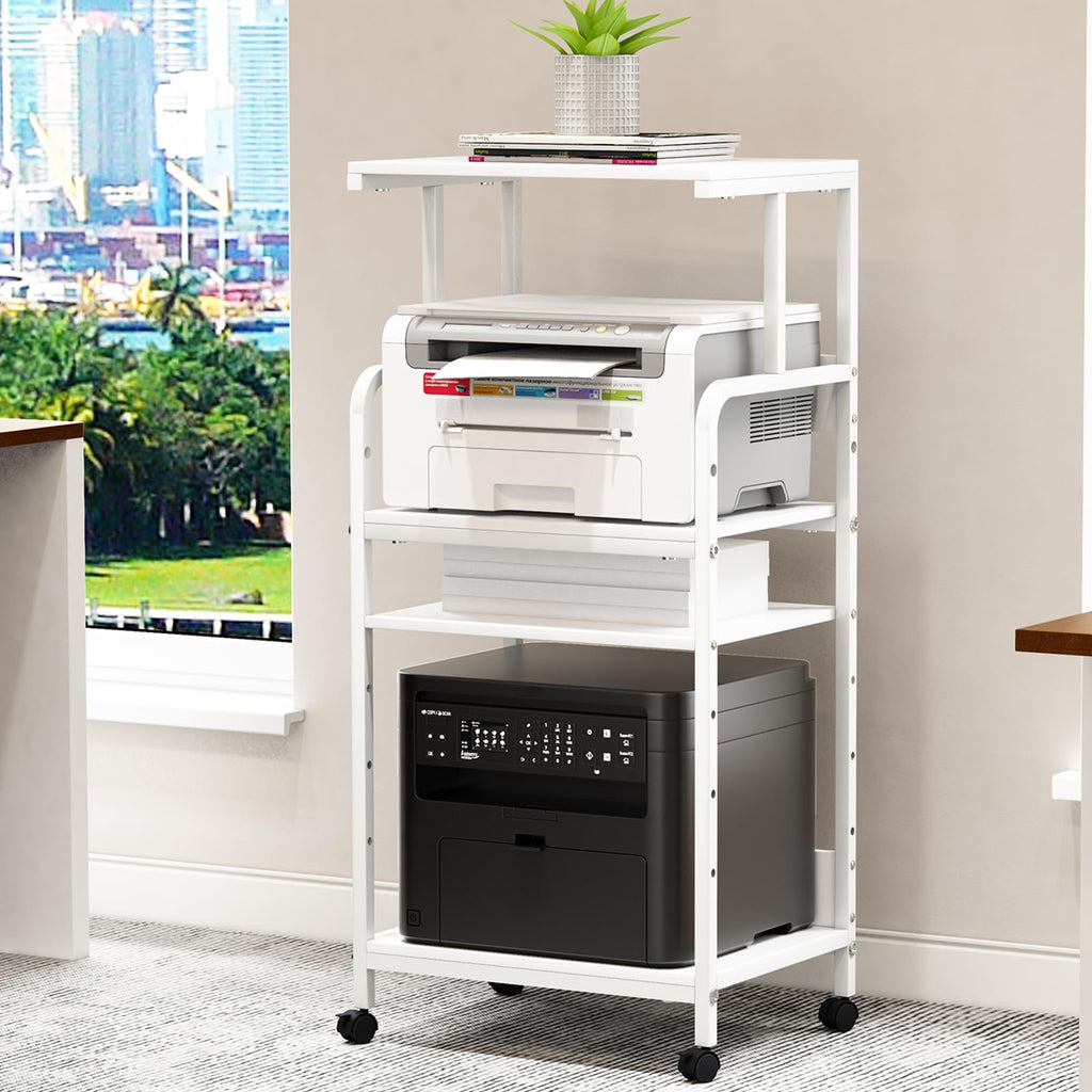 4-Tier Printer Stand with Storage Shelf V602148