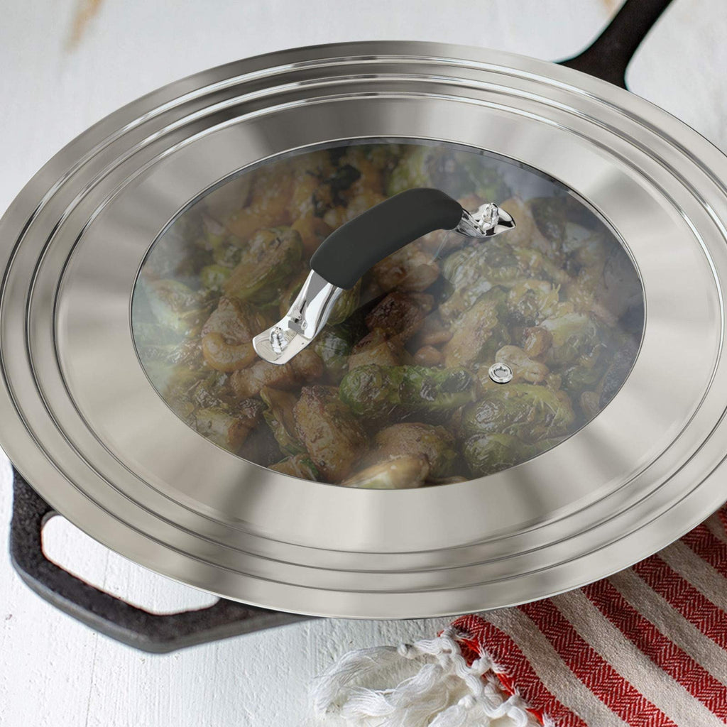 Stainless Steel Universal Lid for Pans Pots Fits 8.25 9 10 11 12 Inch T96268