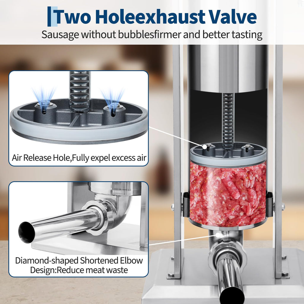 7L Stainless Steel Manual Sausage Stuffer E947