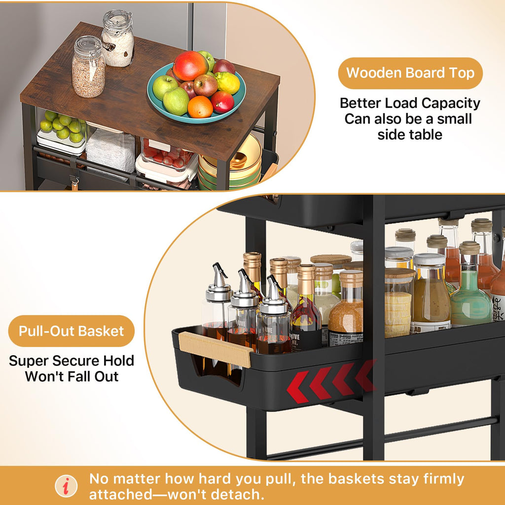 Slim Storage Cart with Wheels X253870
