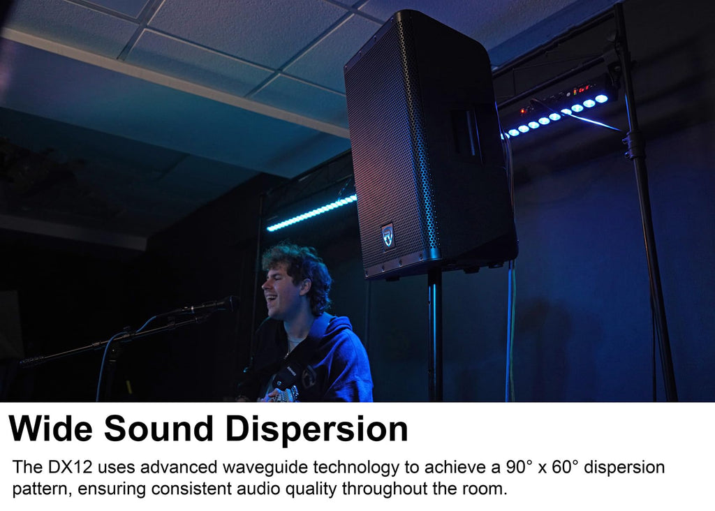 12" Powered DJ PA Speaker Pair with Stands G345