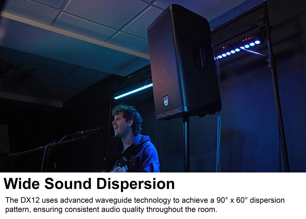12" Powered DJ PA Speaker Pair with Stands G345
