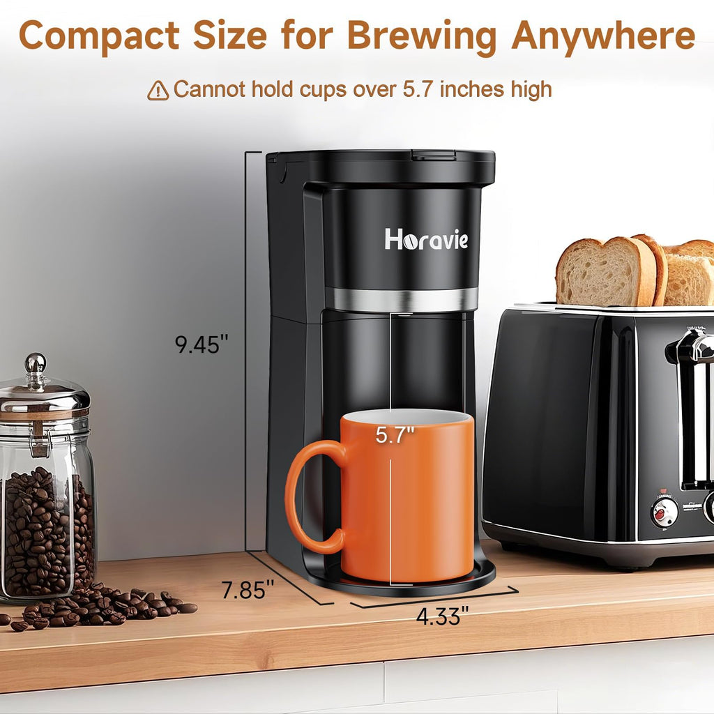 Single Serve Coffee Maker for K-Cup & Grounds H247