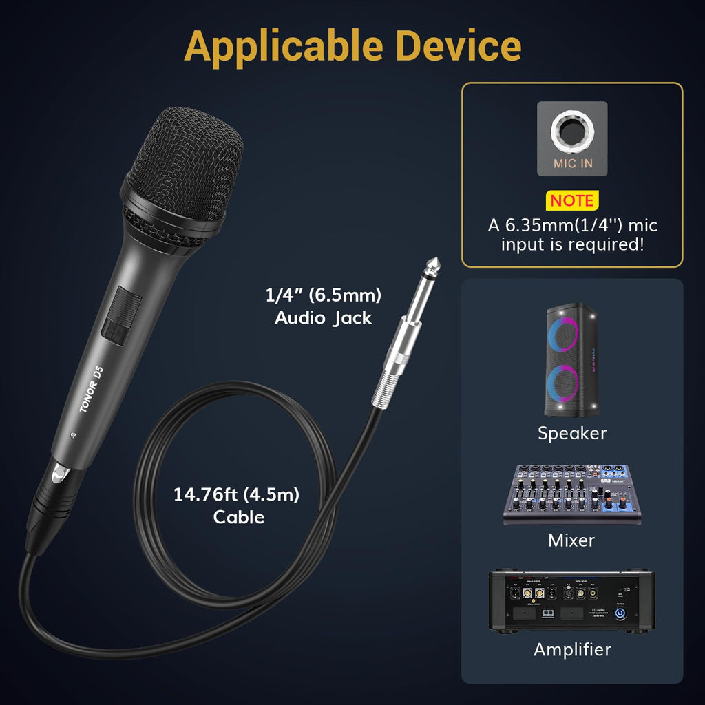 Dynamic Wired Vocal Microphone H656117