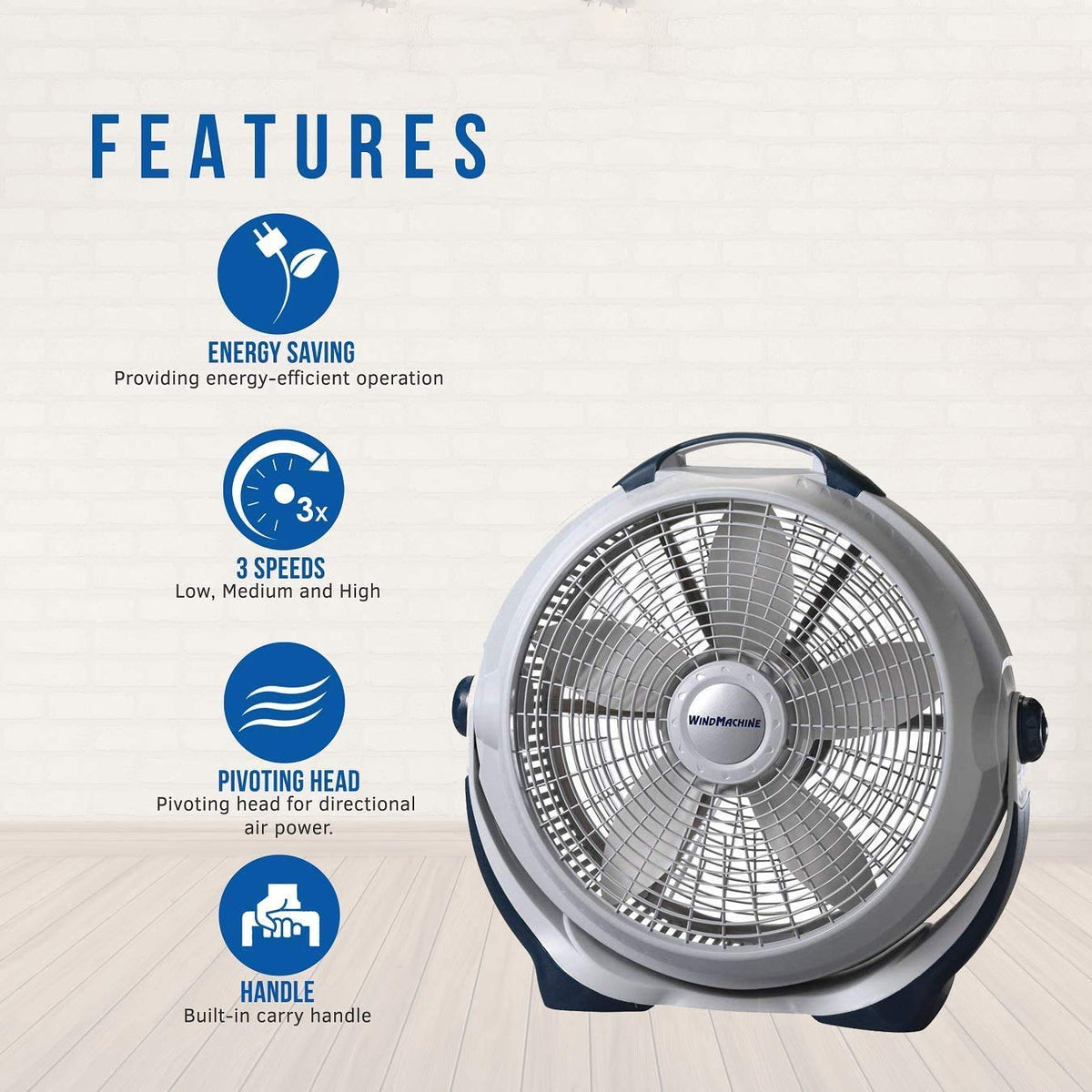 Black 20" Air Circulator J75298