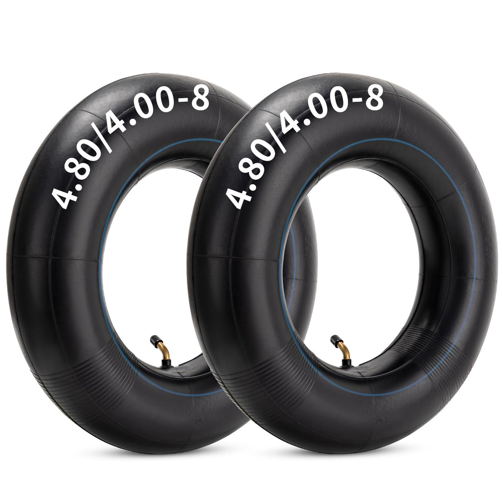 4.80/4.00-8 Replacement Tire Inner Tube with TR87 Angled Valve Pack of 2 U584