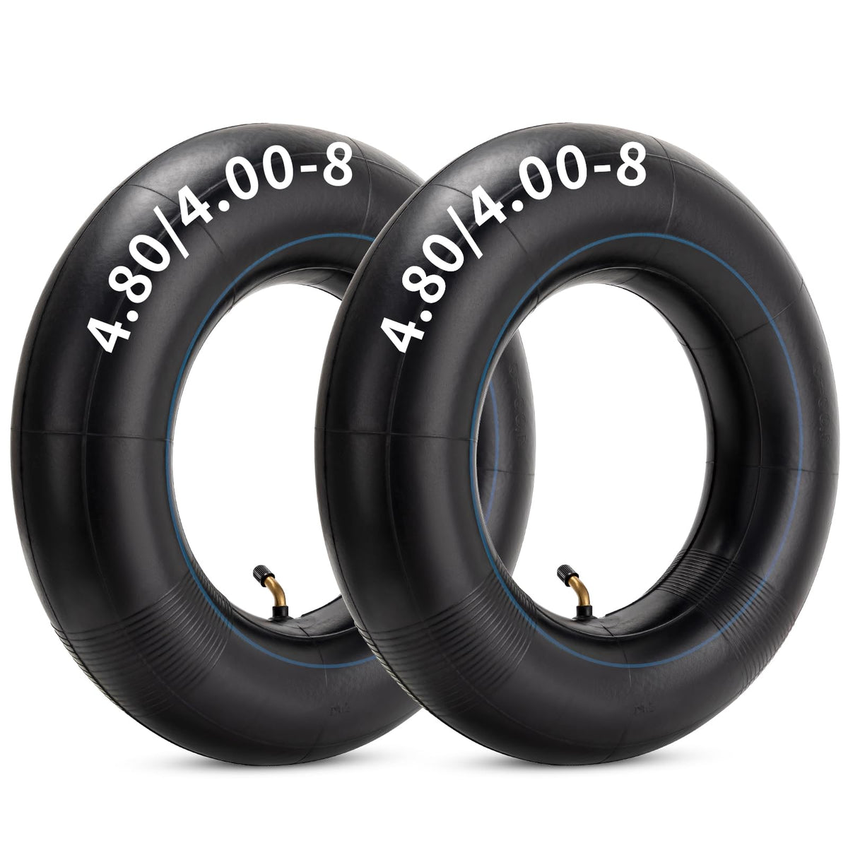 4.80/4.00-8 Replacement Tire Inner Tube with TR87 Angled Valve Pack of 2 U584
